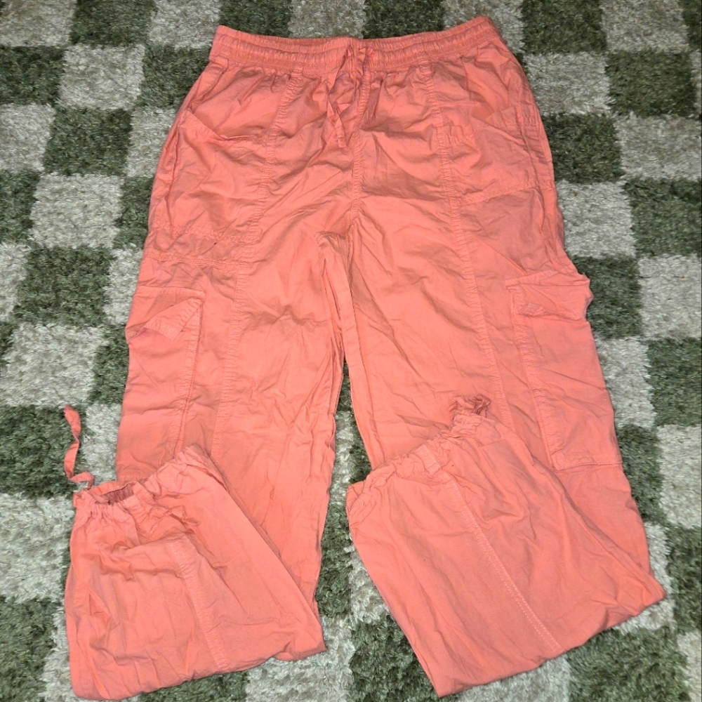 Aerie Pink Cargo Joggers - Picture 2 of 11